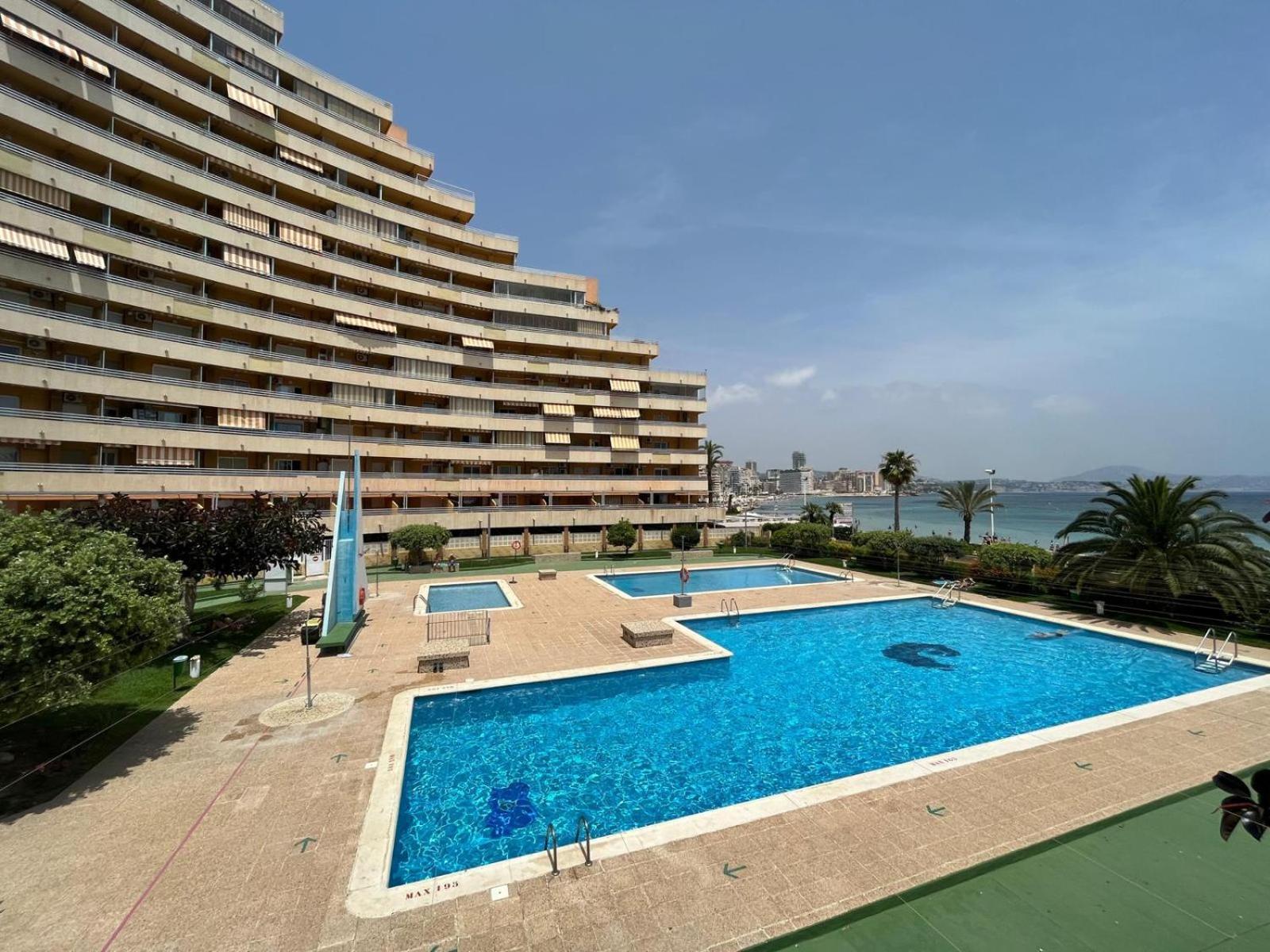 Calpe Apartamento 1A Linea De Playa Piscina Reformado Wifi Aire Extérieur photo